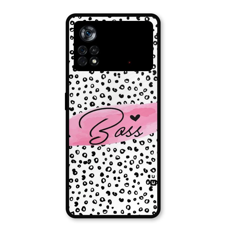 Polka Boss Metal Back Case for Poco X4 Pro 5G