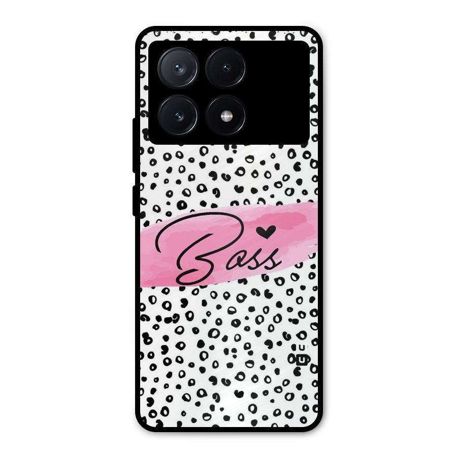 Polka Boss Metal Back Case for Poco X6 Pro