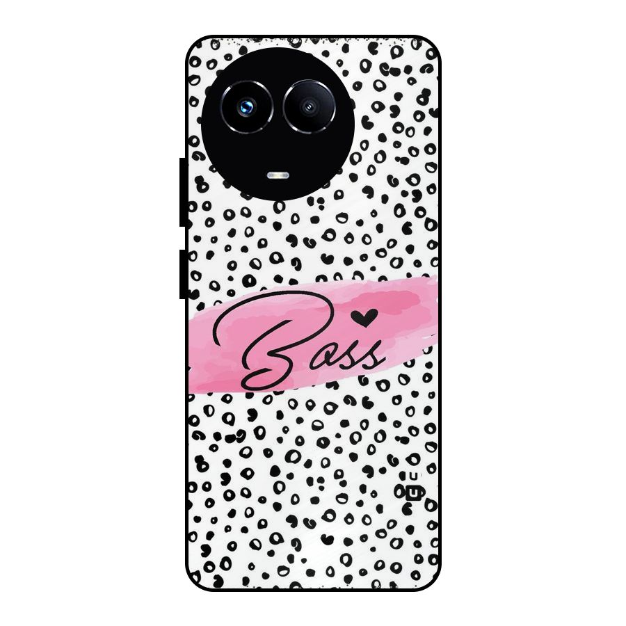 Polka Boss Metal Back Case for Realme 11X