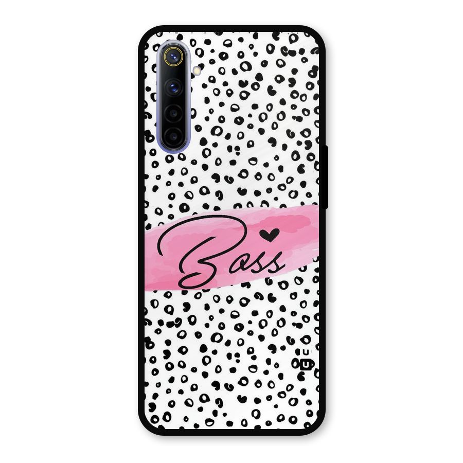 Polka Boss Metal Back Case for Realme 6i