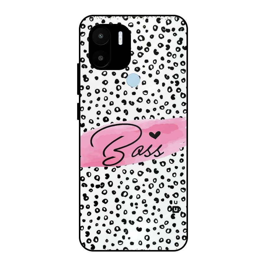Polka Boss Metal Back Case for Redmi A2+