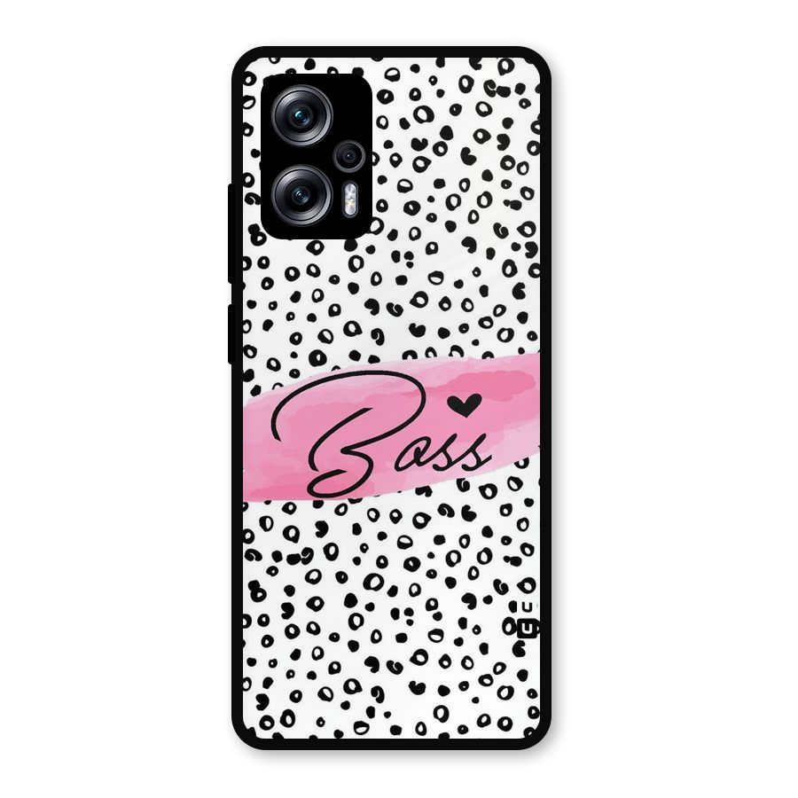 Polka Boss Metal Back Case for Redmi K50i