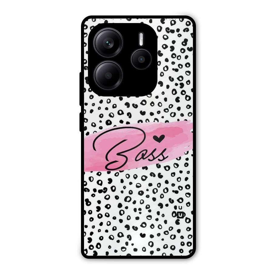 Polka Boss Metal Back Case for Redmi Note 14 5G