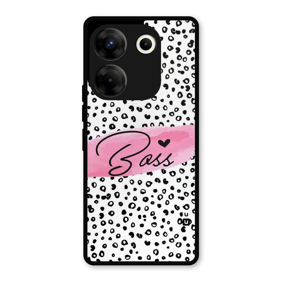 Polka Boss Metal Back Case for Tecno Camon 20