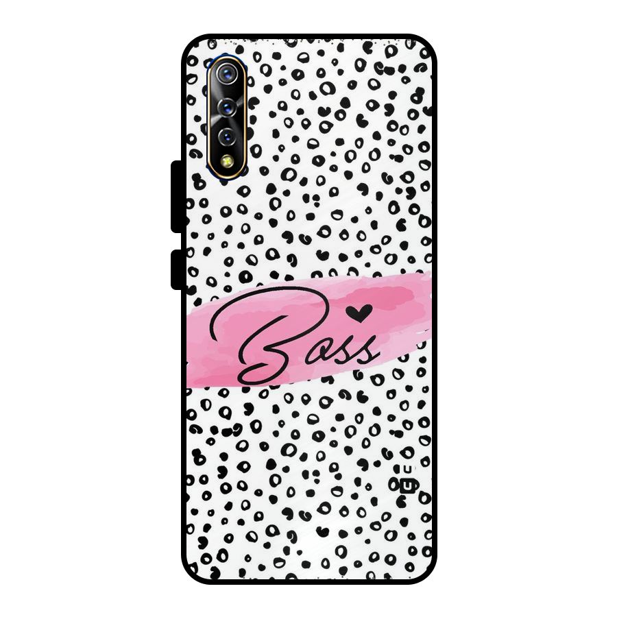 Polka Boss Metal Back Case for Vivo S1