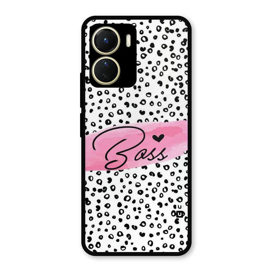 Polka Boss Metal Back Case for Vivo T2x