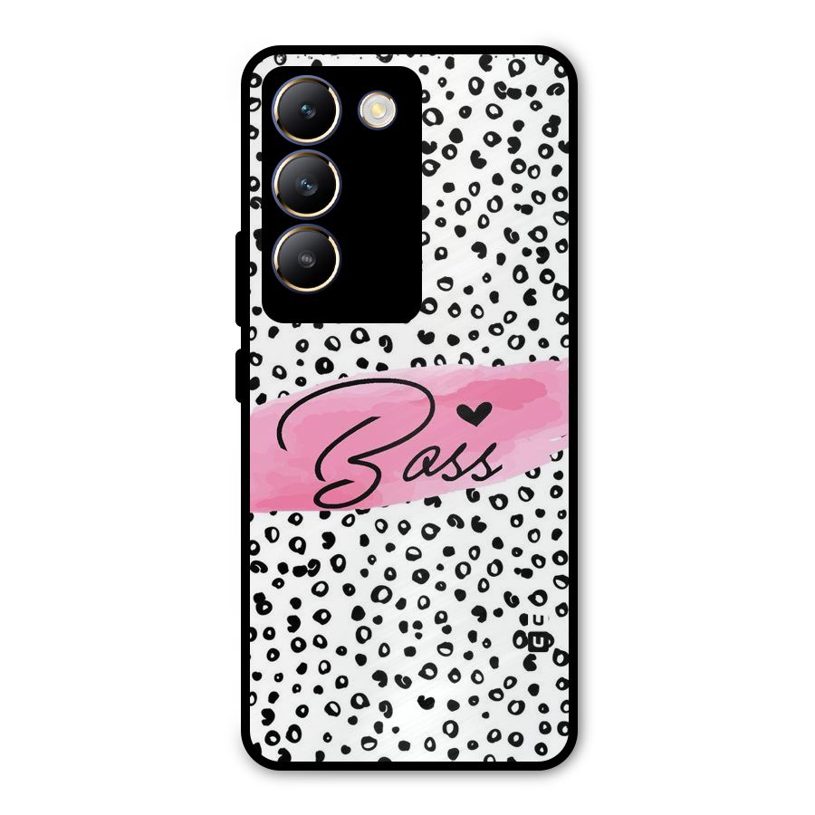 Polka Boss Metal Back Case for Vivo T3 5G
