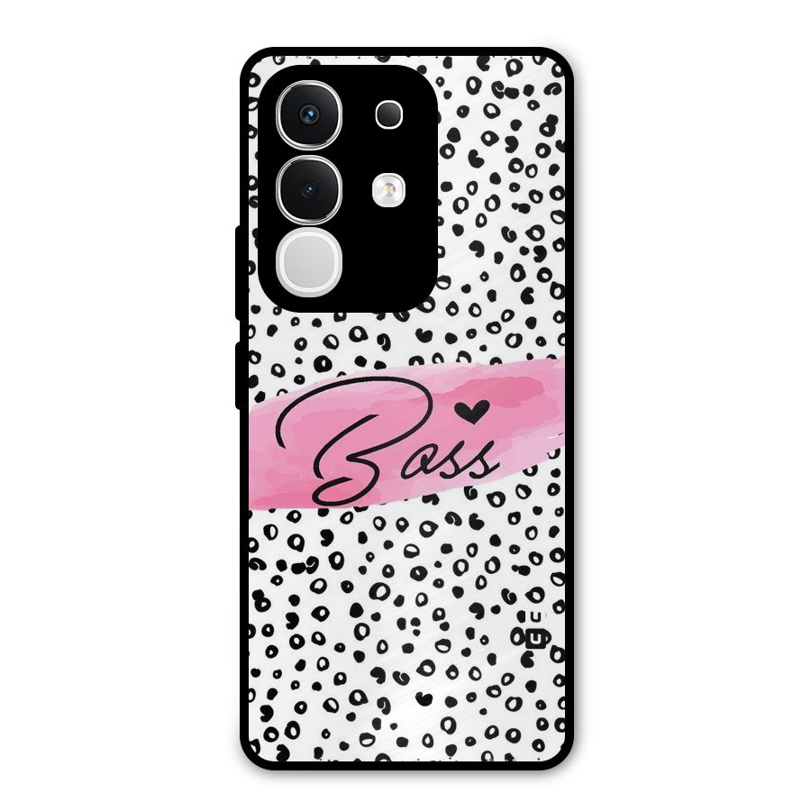 Polka Boss Metal Back Case for Vivo T4x