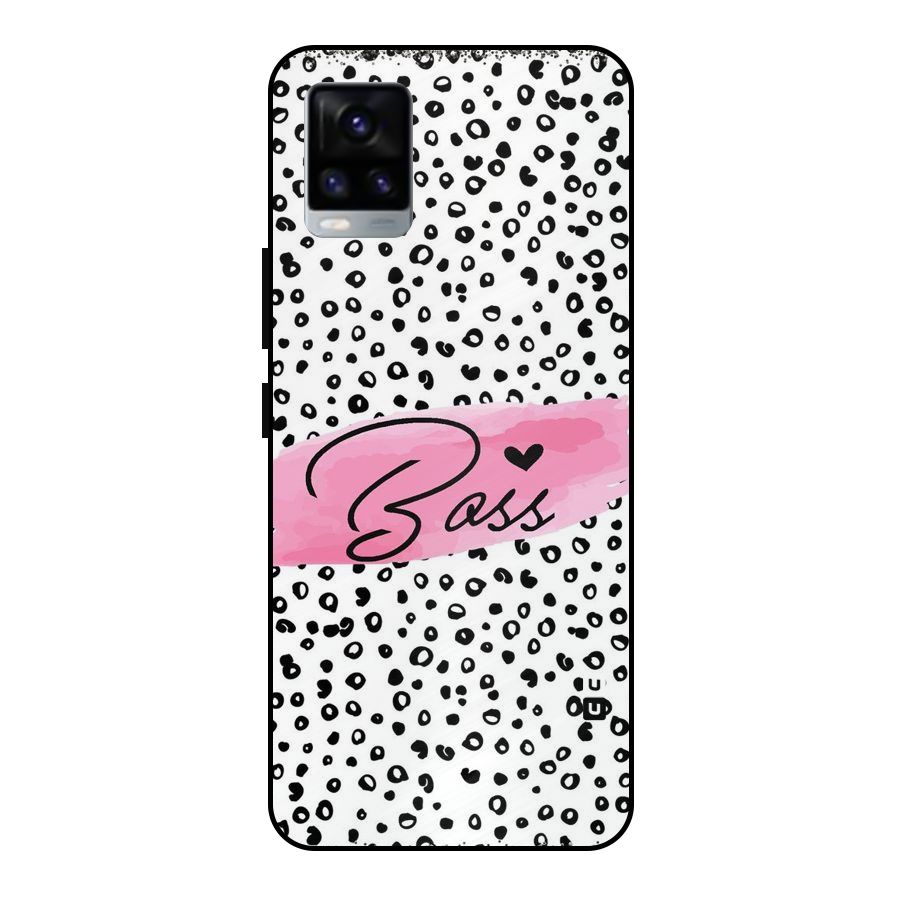 Polka Boss Metal Back Case for Vivo V20