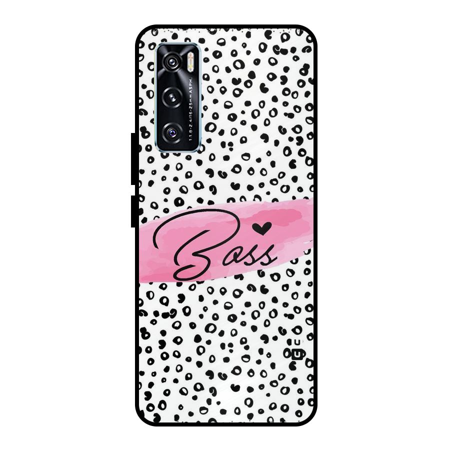 Polka Boss Metal Back Case for Vivo V20 SE