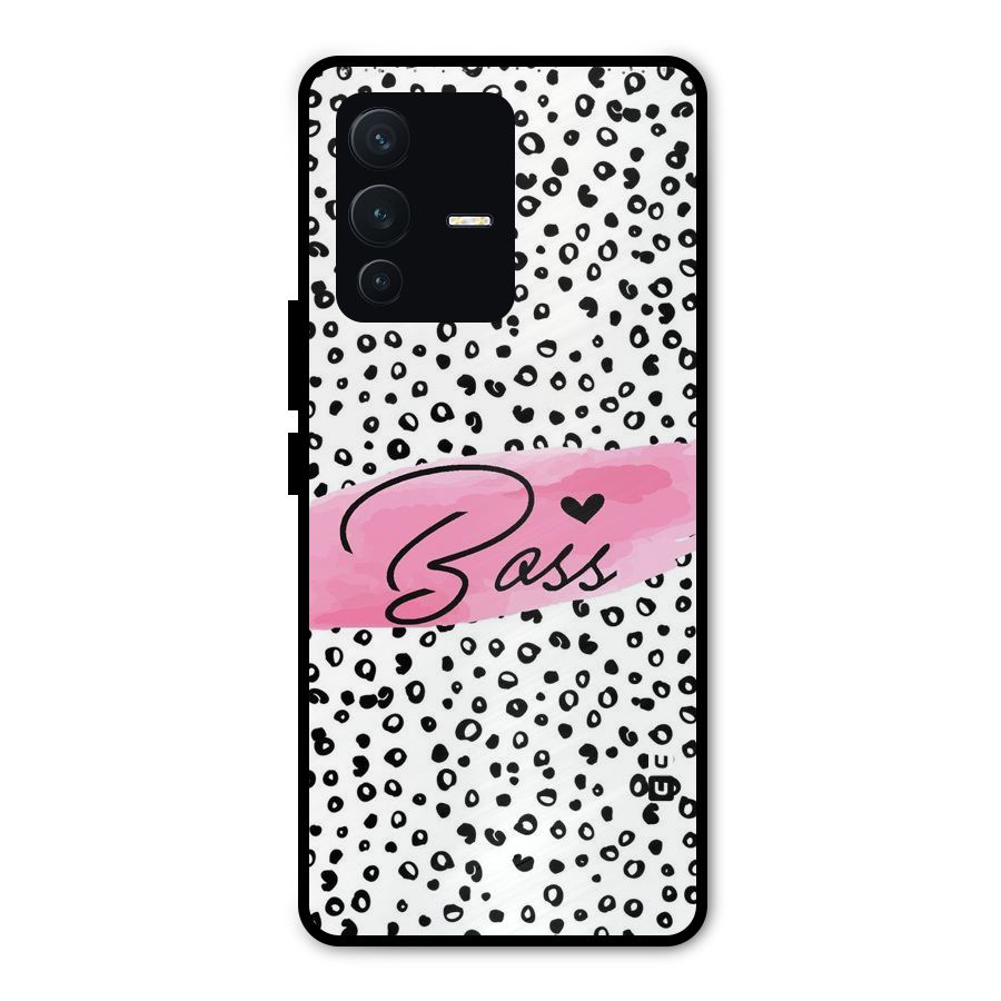 Polka Boss Metal Back Case for Vivo V23 Pro