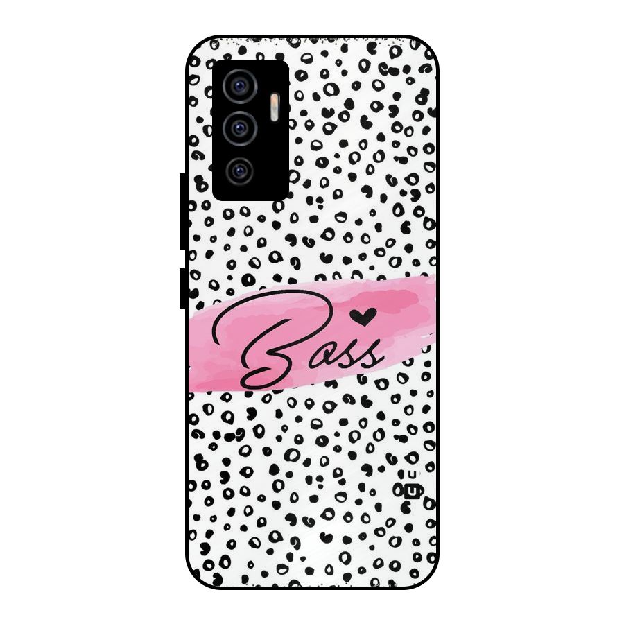 Polka Boss Metal Back Case for Vivo V23e