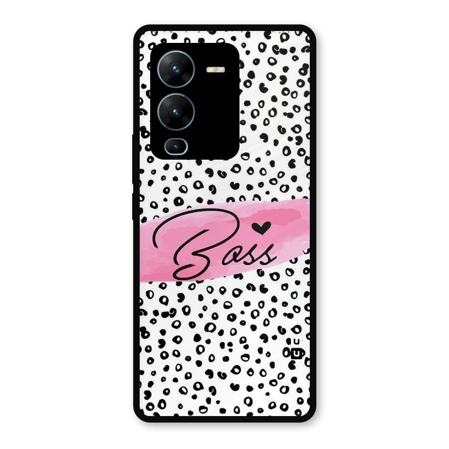 Polka Boss Metal Back Case for Vivo V25 Pro