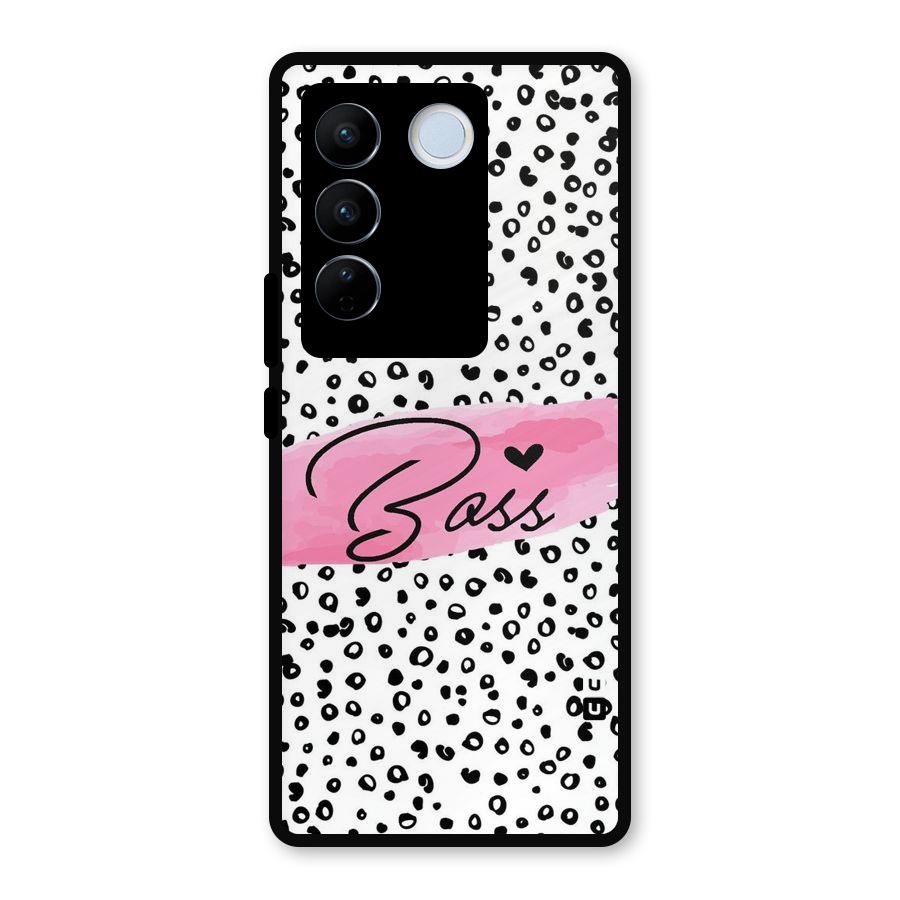 Polka Boss Metal Back Case for Vivo V27 Pro