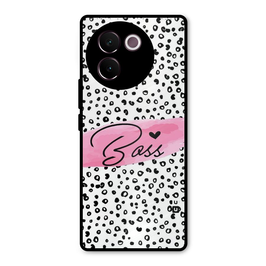 Polka Boss Metal Back Case for Vivo V30e