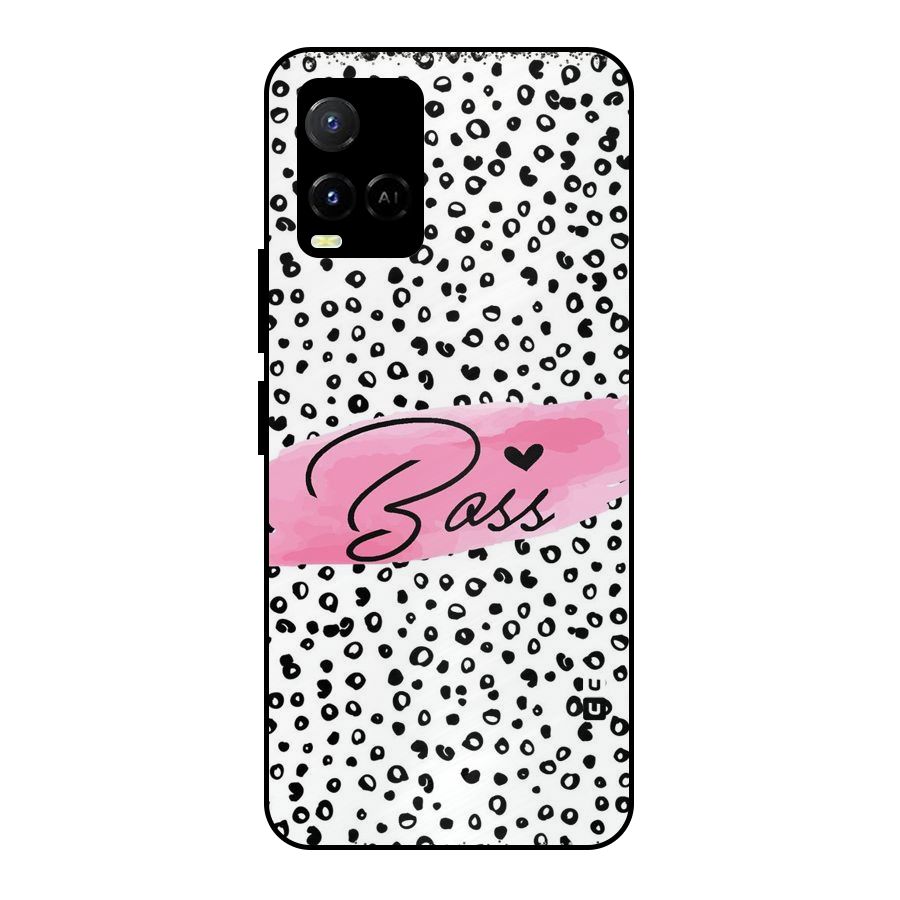 Polka Boss Metal Back Case for Vivo Y21
