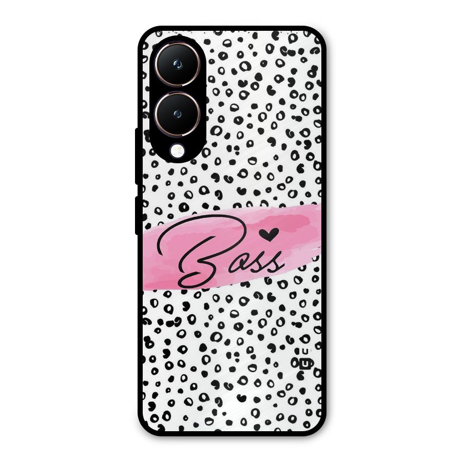 Polka Boss Metal Back Case for Vivo Y28