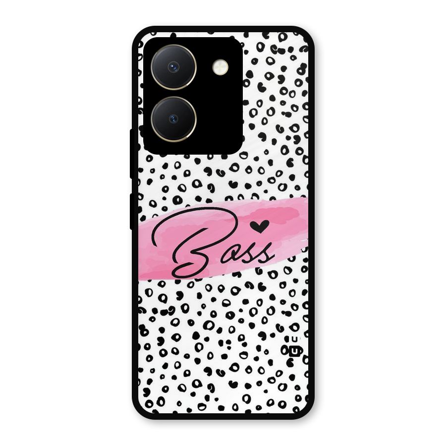 Polka Boss Metal Back Case for Vivo Y36
