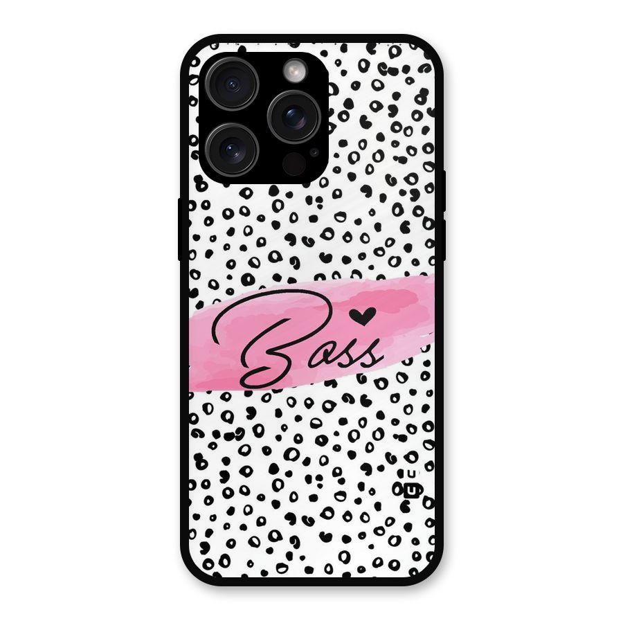 Polka Boss Metal Back Case for iPhone 15 Pro Max