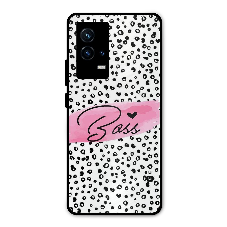 Polka Boss Metal Back Case for iQOO 9 5G