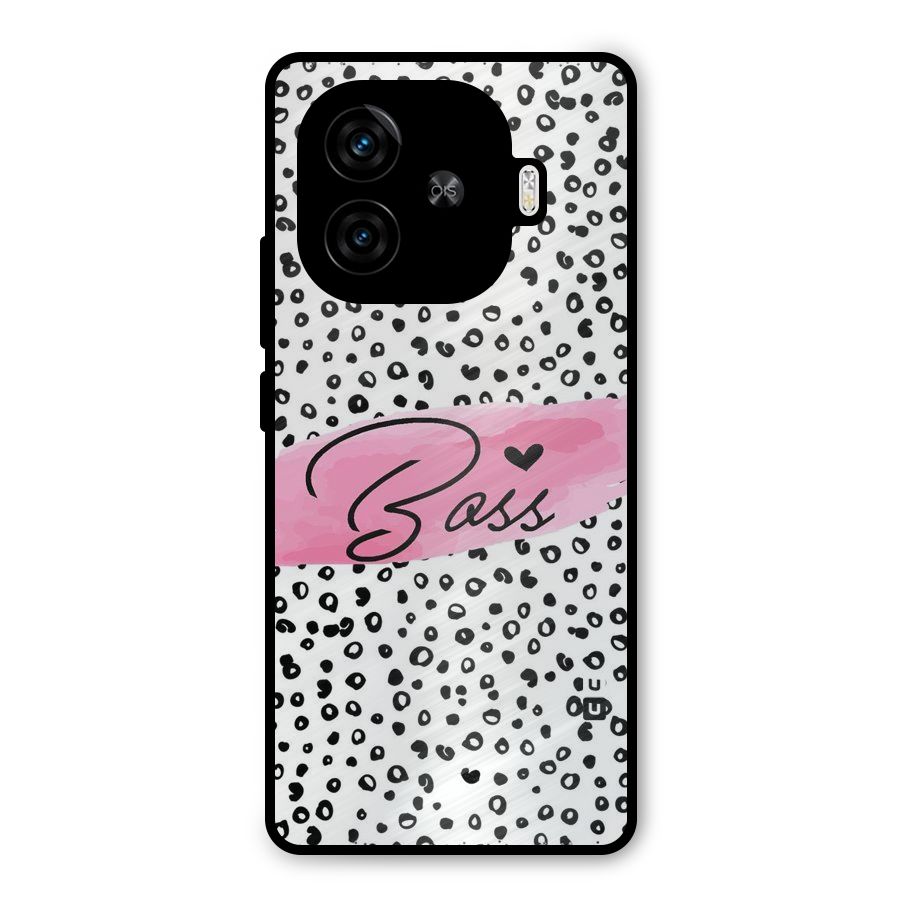 Polka Boss Metal Back Case for iQOO Z9 Turbo
