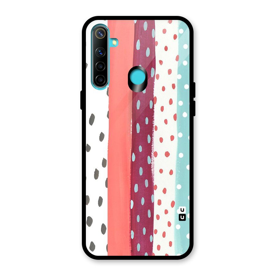 Polka Brush Art Glass Back Case for Realme 5
