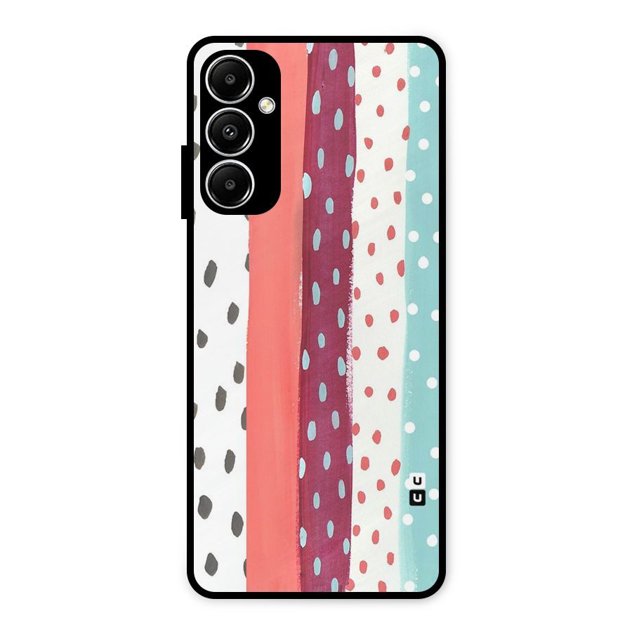 Polka Brush Art Metal Back Case for Galaxy A05s