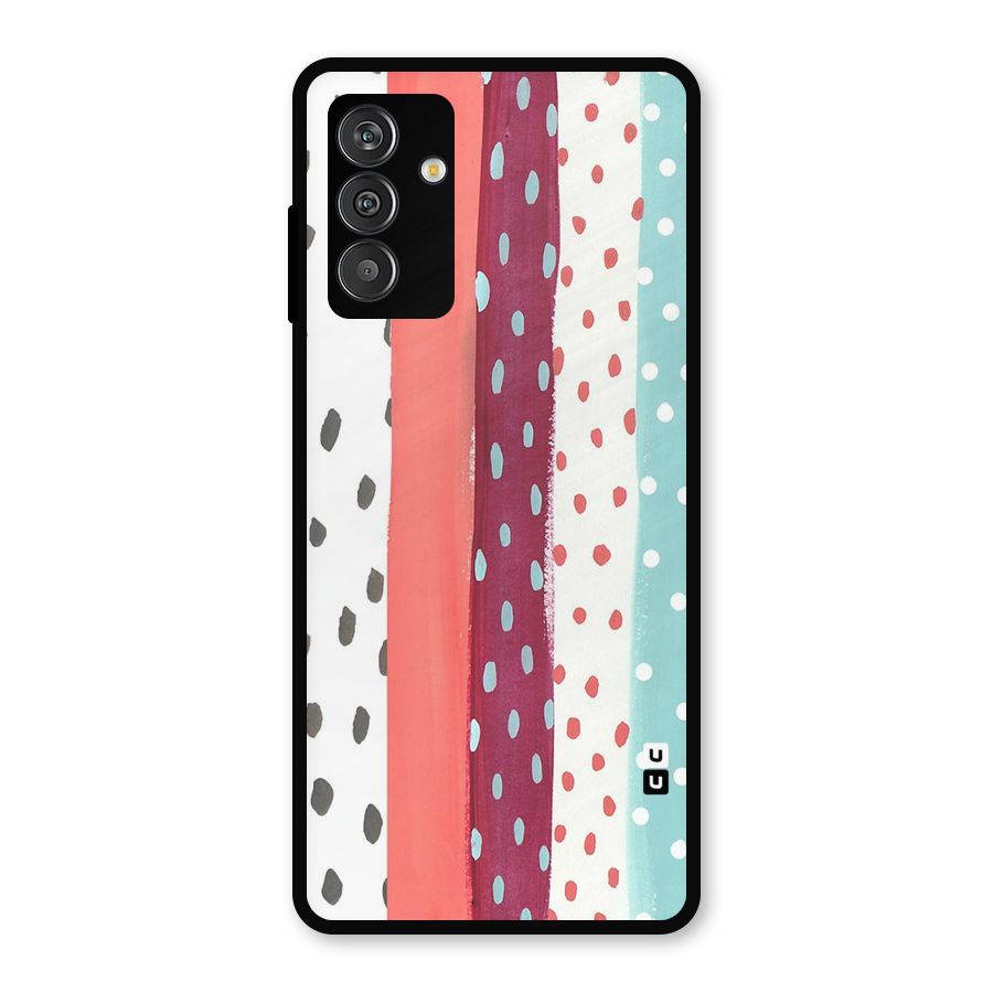 Polka Brush Art Metal Back Case for Galaxy F13