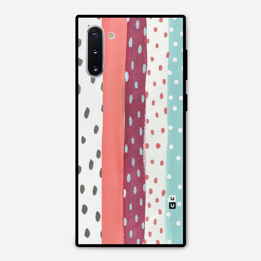 Polka Brush Art Metal Back Case for Galaxy Note 10