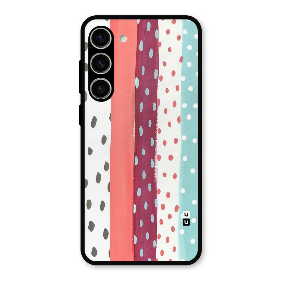 Polka Brush Art Metal Back Case for Galaxy S23 Plus