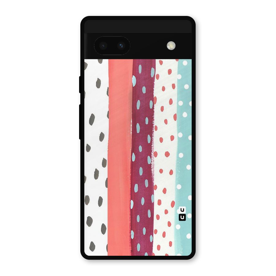 Polka Brush Art Metal Back Case for Google Pixel 6a