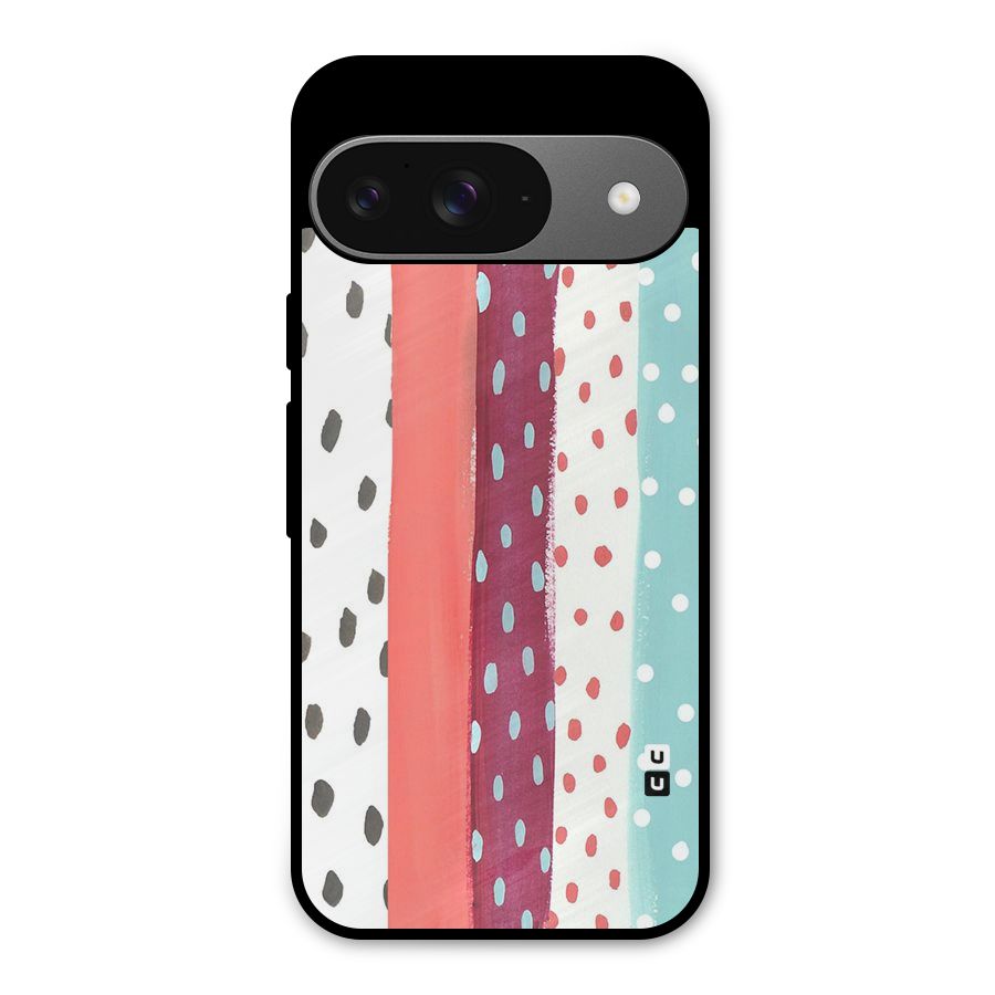 Polka Brush Art Metal Back Case for Google Pixel 9