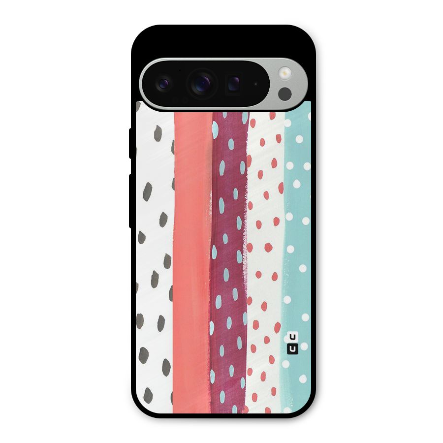 Polka Brush Art Metal Back Case for Google Pixel 9 Pro XL
