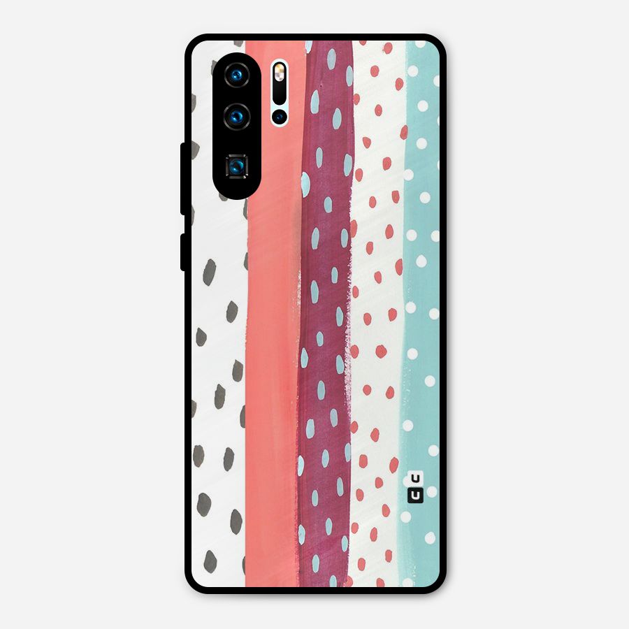Polka Brush Art Metal Back Case for Huawei P30 Pro