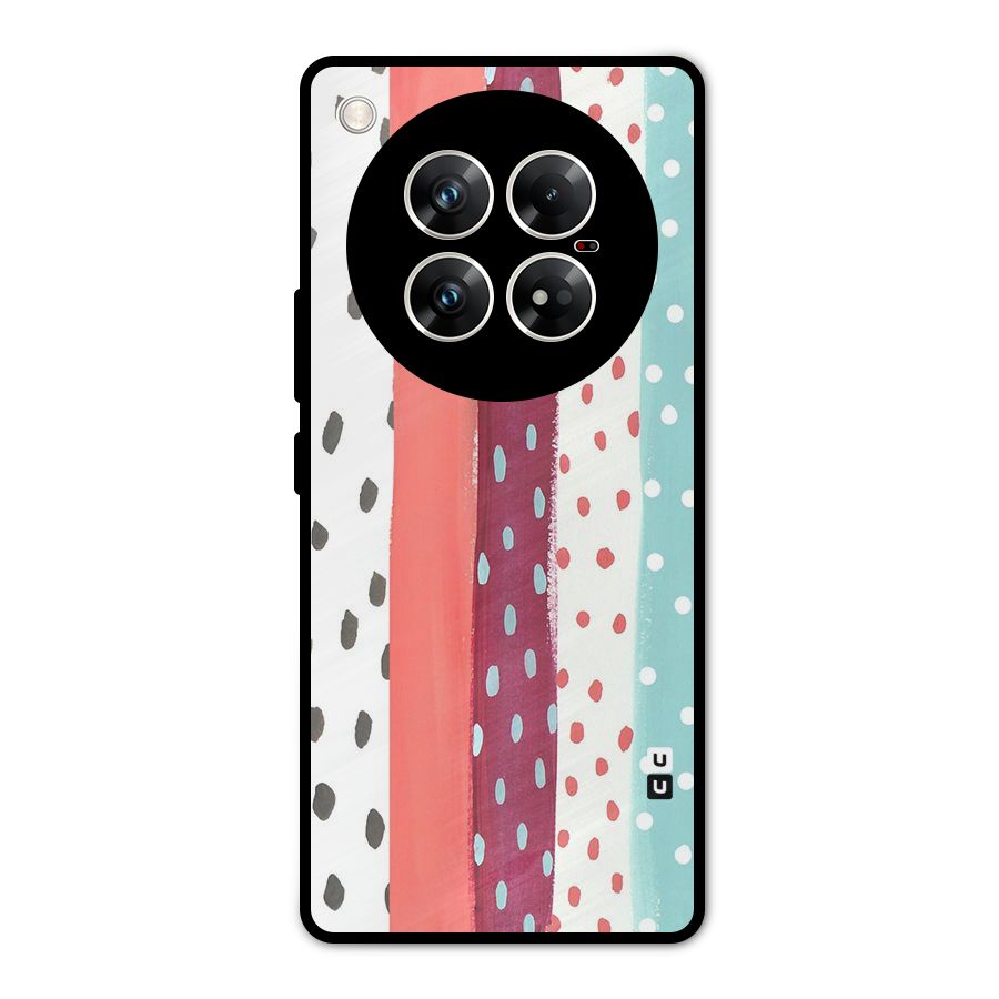 Polka Brush Art Metal Back Case for Infinix Zero 40 5G