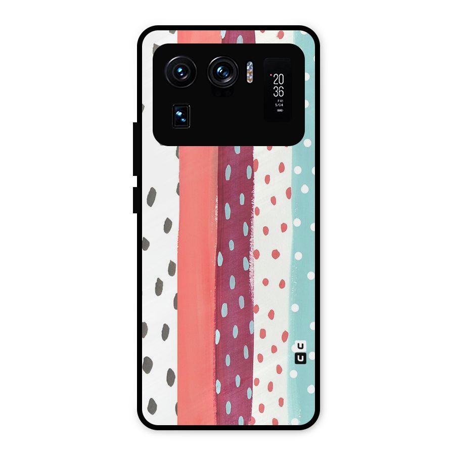Polka Brush Art Metal Back Case for Mi 11 Ultra