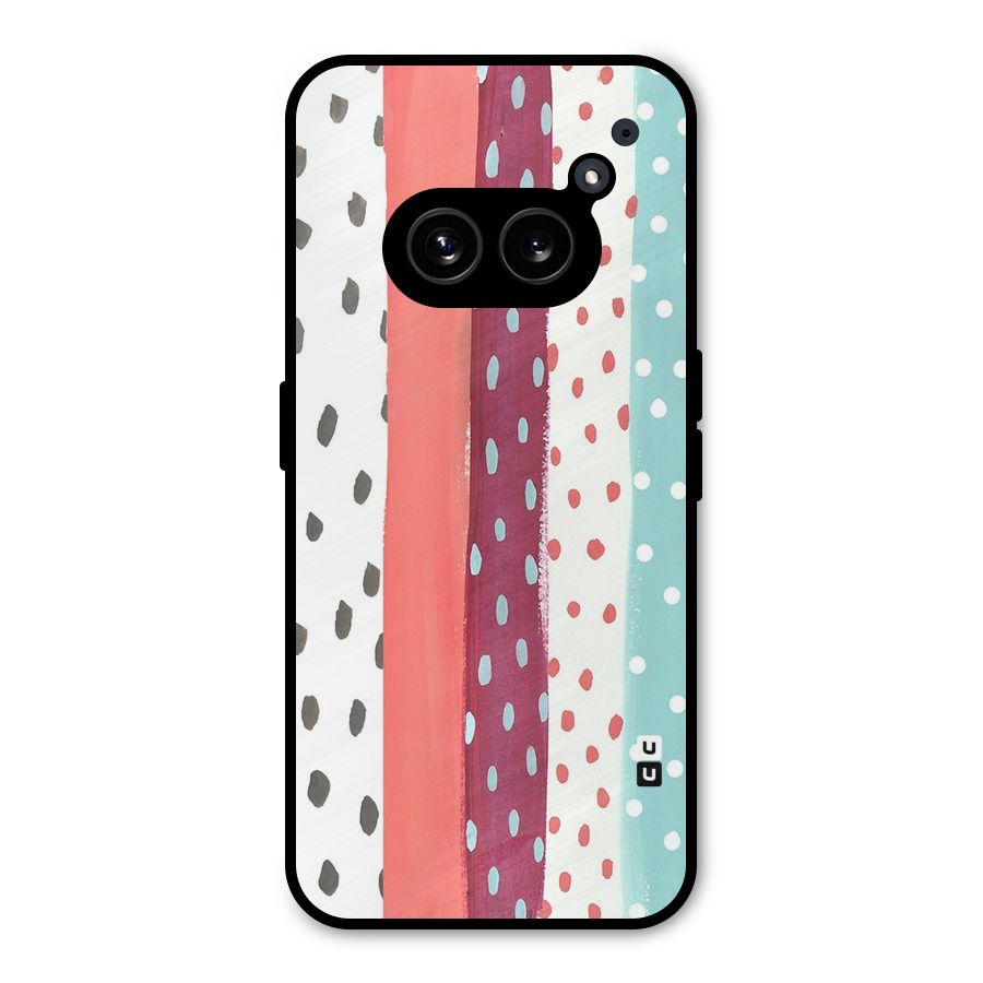 Polka Brush Art Metal Back Case for Nothing Phone 2a Plus