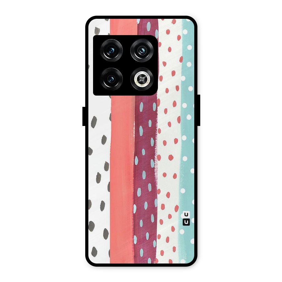 Polka Brush Art Metal Back Case for OnePlus 10 Pro 5G