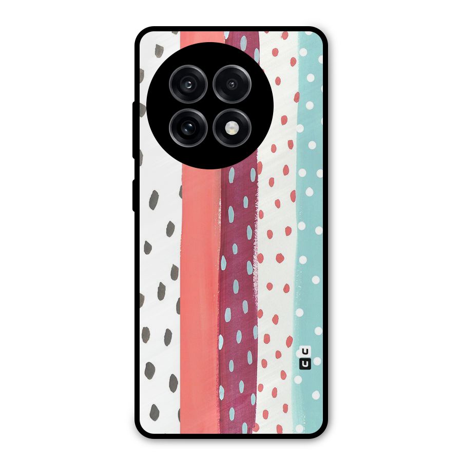 Polka Brush Art Metal Back Case for OnePlus 13R