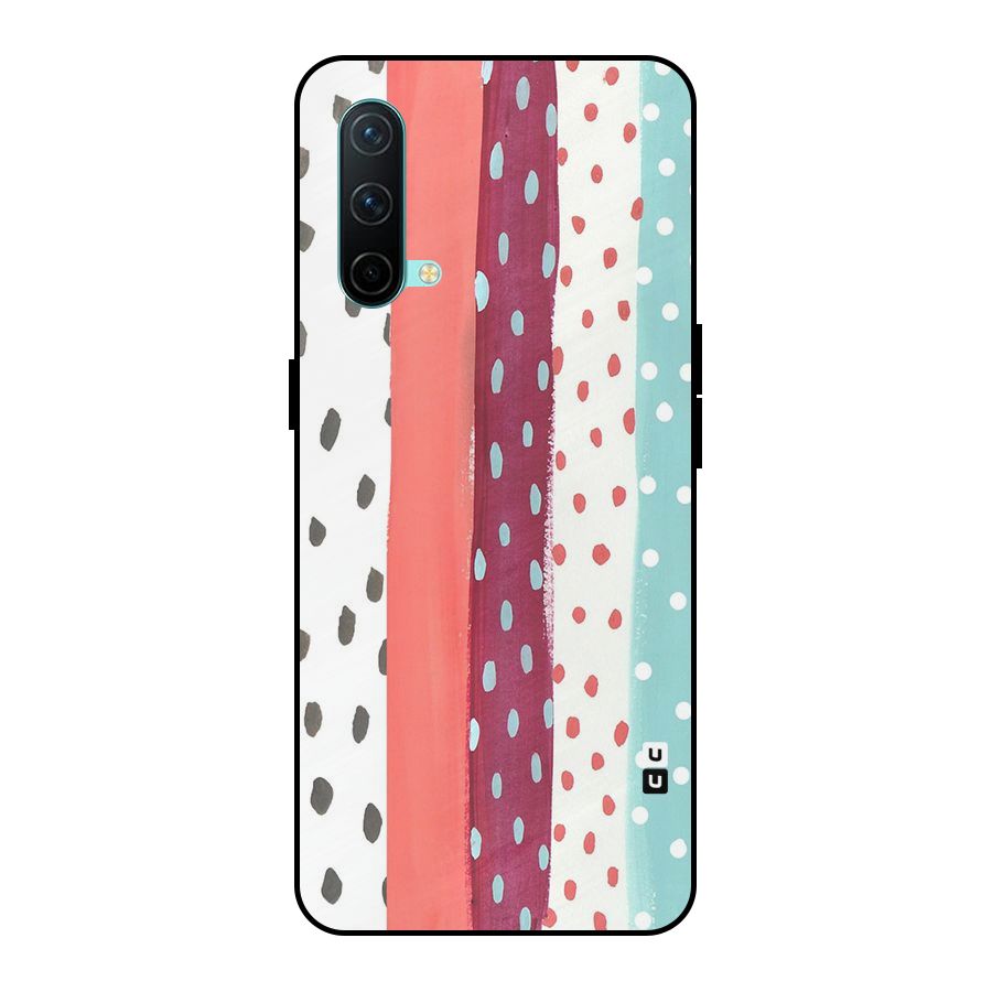 Polka Brush Art Metal Back Case for OnePlus Nord CE 5G