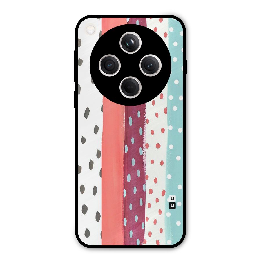 Polka Brush Art Metal Back Case for Oppo Find X8