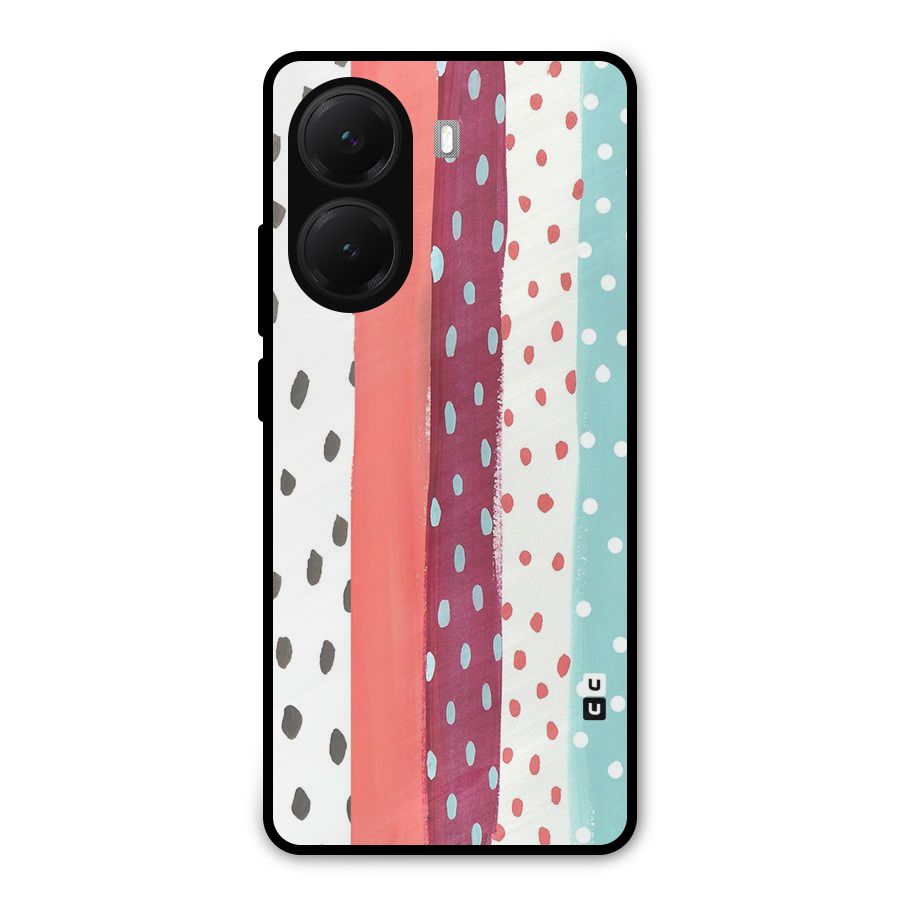 Polka Brush Art Metal Back Case for Poco X7 Pro
