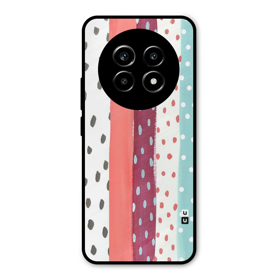 Polka Brush Art Metal Back Case for Realme 14 Pro Lite