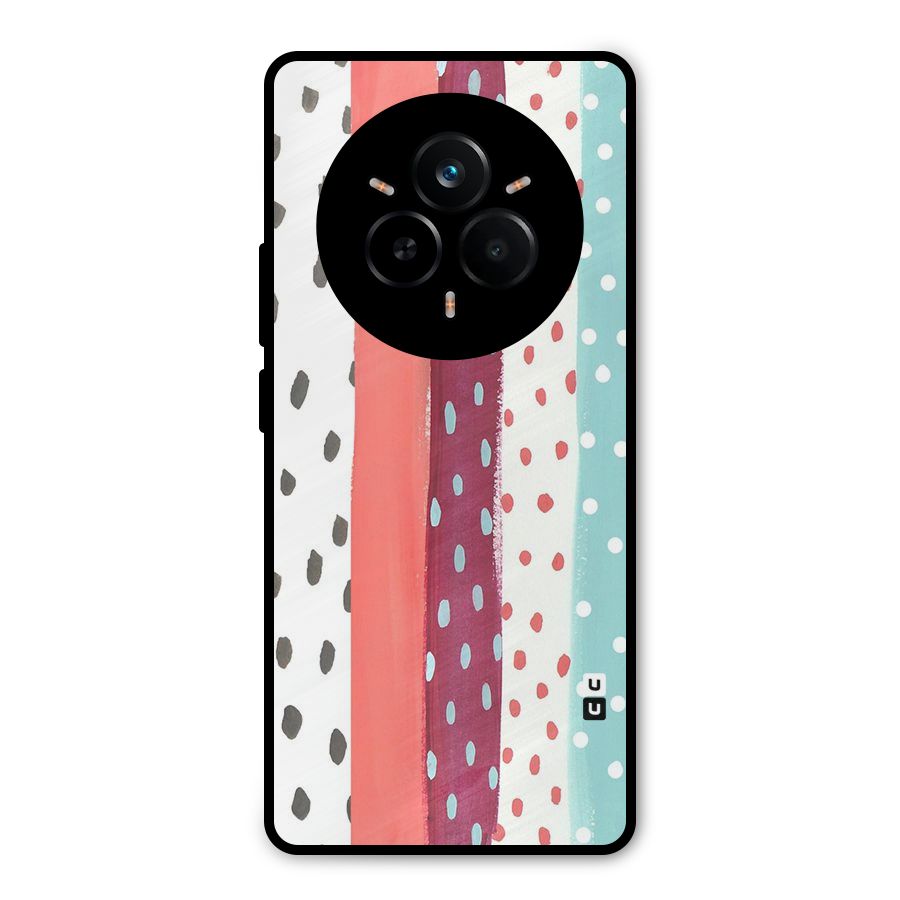 Polka Brush Art Metal Back Case for Realme 14 Pro Plus