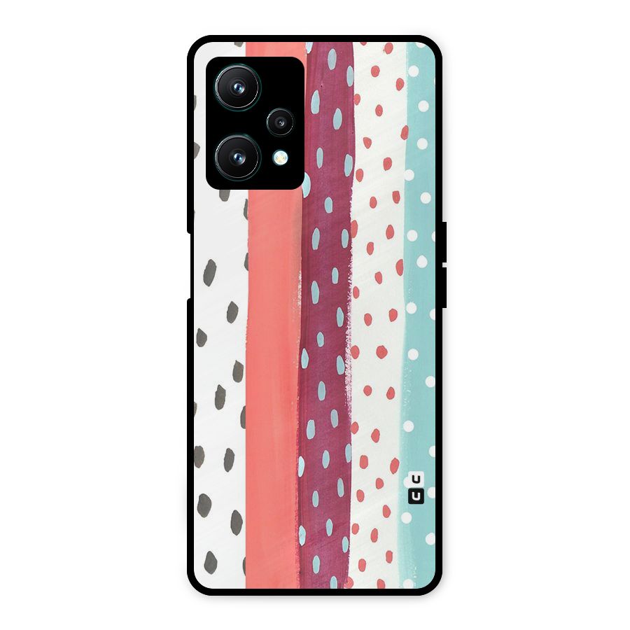 Polka Brush Art Metal Back Case for Realme 9 Pro 5G