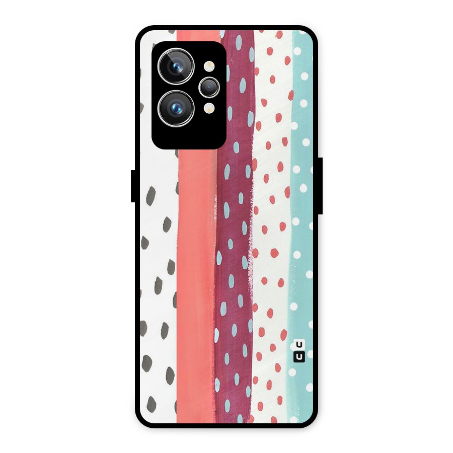 Polka Brush Art Metal Back Case for Realme GT2 Pro