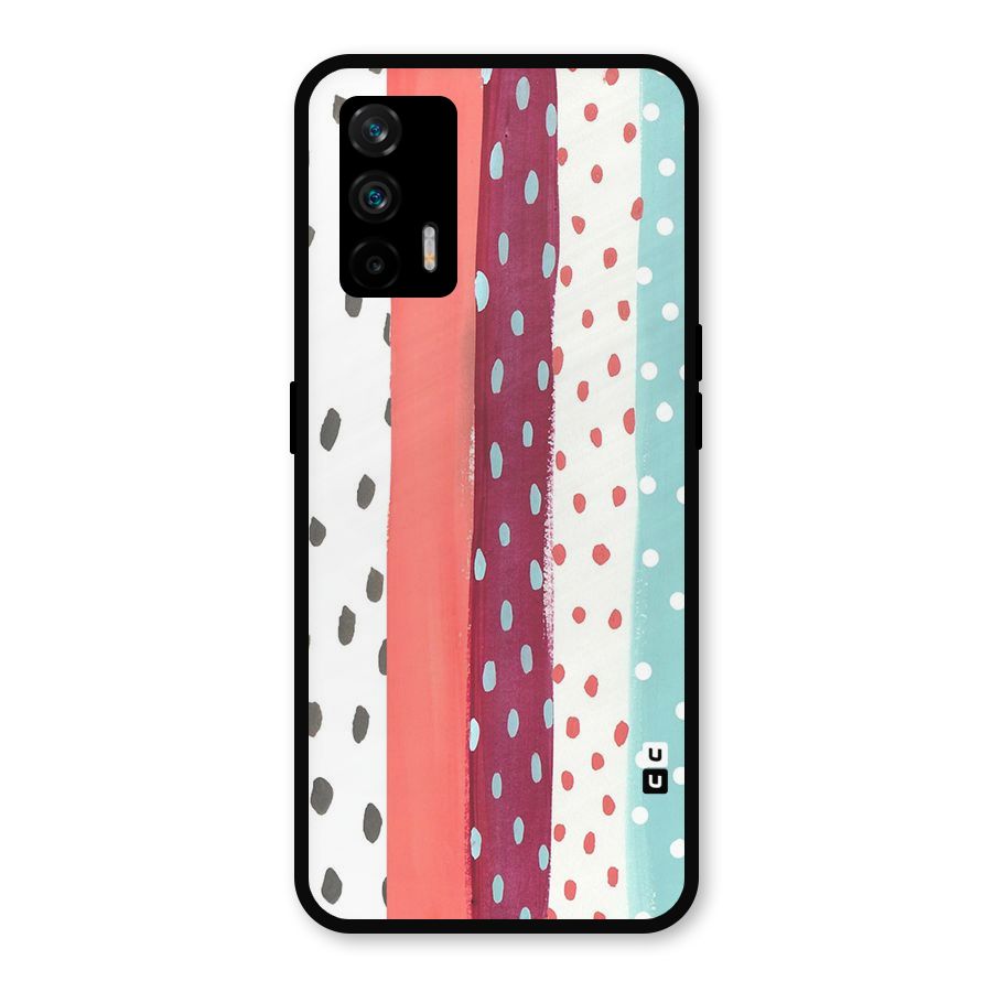 Polka Brush Art Metal Back Case for Realme GT 5G