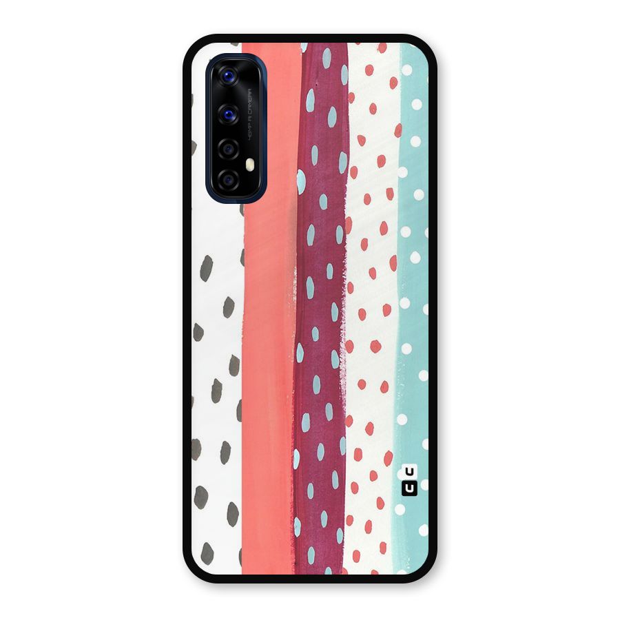 Polka Brush Art Metal Back Case for Realme Narzo 20 Pro