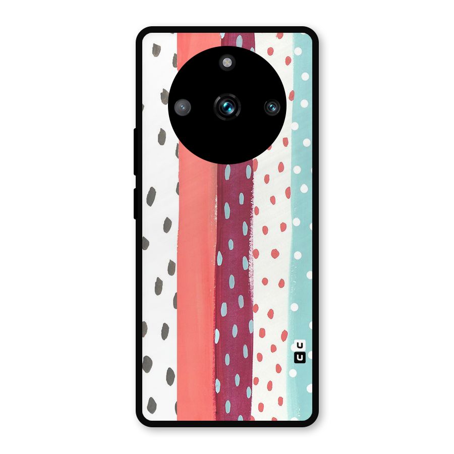 Polka Brush Art Metal Back Case for Realme Narzo 60 Pro