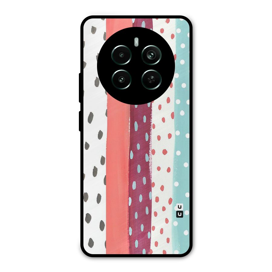 Polka Brush Art Metal Back Case for Realme Narzo 70 Pro